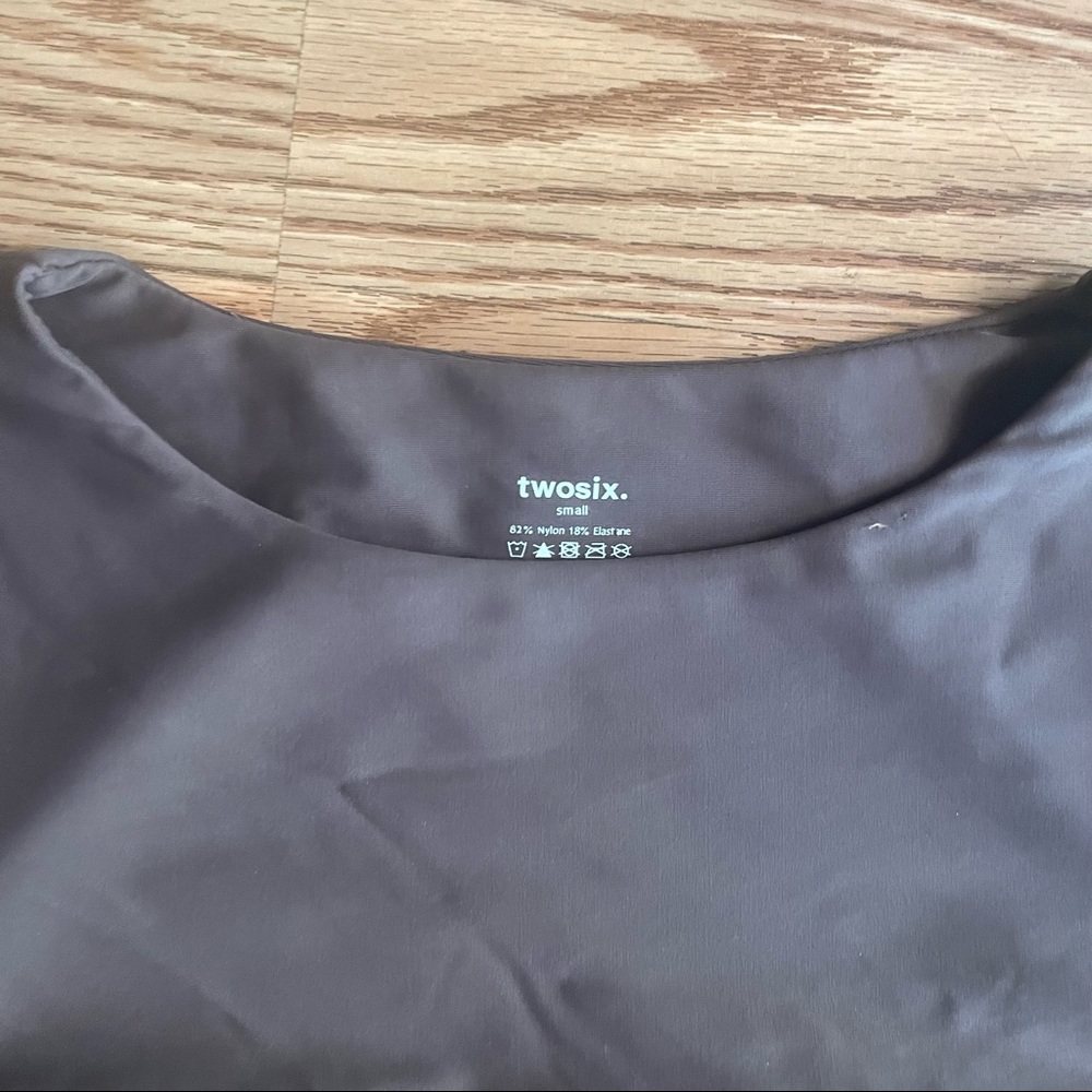 Free People Long Sleeve Crop Bikini Set in Brown - Picture 5 of 6